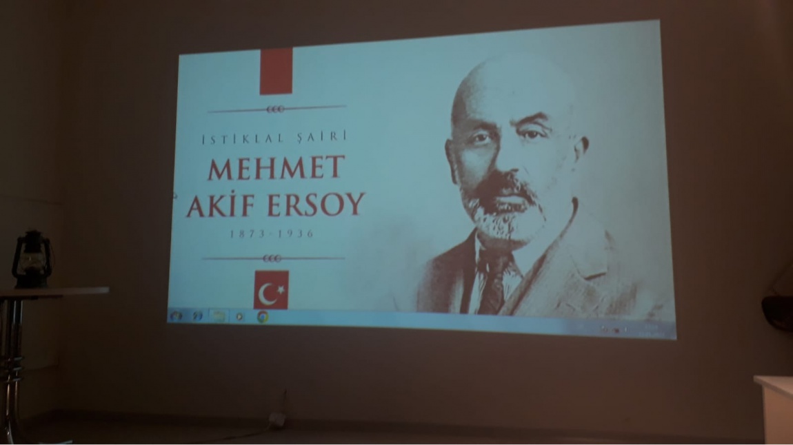 Milli Şairimiz MEHMET AKİF ERSOY'u andık